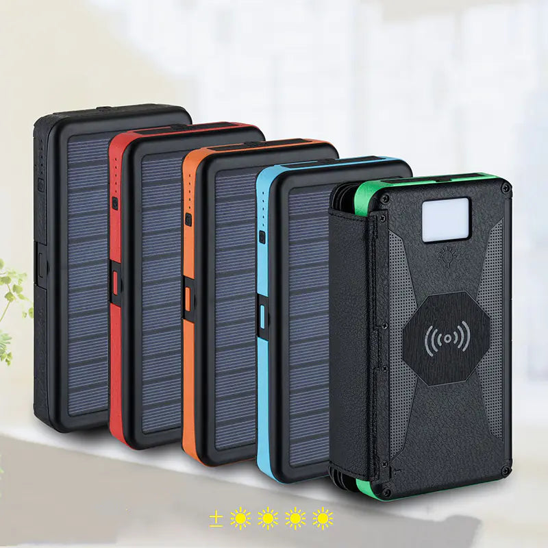 20000mAh Waterproof Magnetic Solar Power Bank Sun Cell Pro