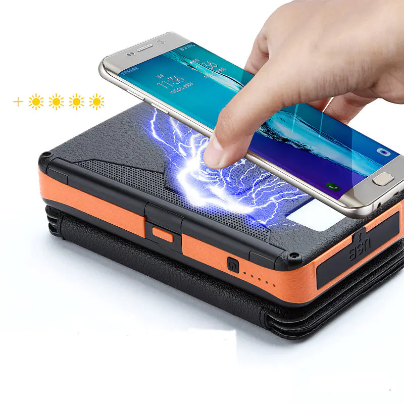 20000mAh Waterproof Magnetic Solar Power Bank Sun Cell Pro