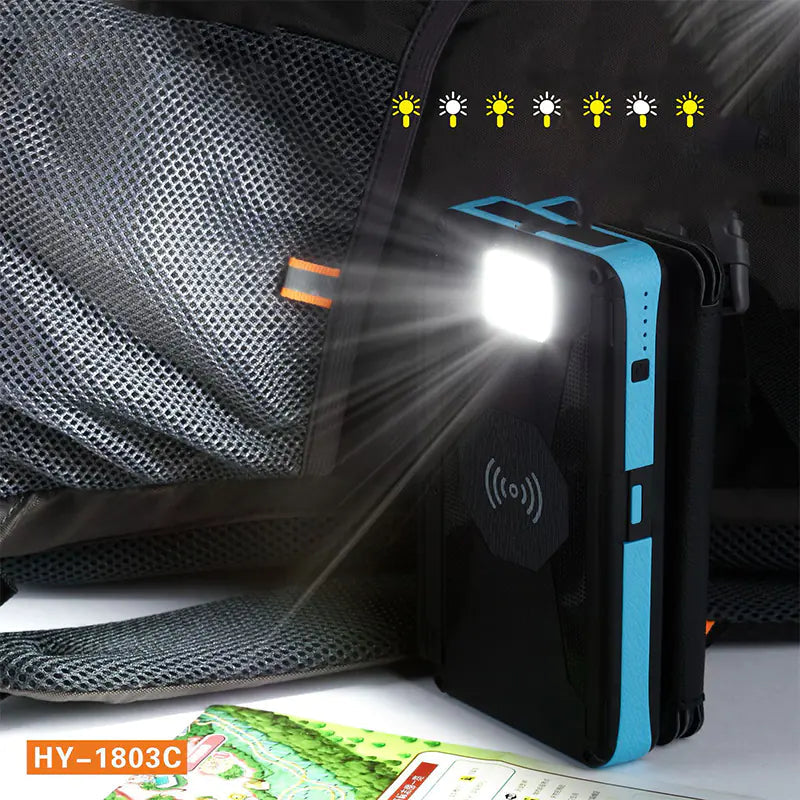 20000mAh Waterproof Magnetic Solar Power Bank Sun Cell Pro